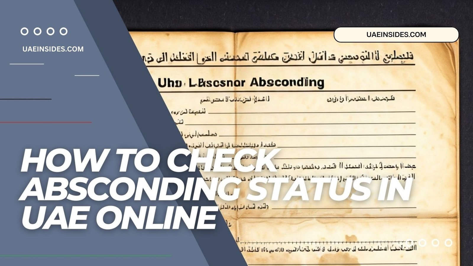 Absconding in UAE